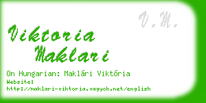 viktoria maklari business card