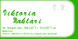 viktoria maklari business card